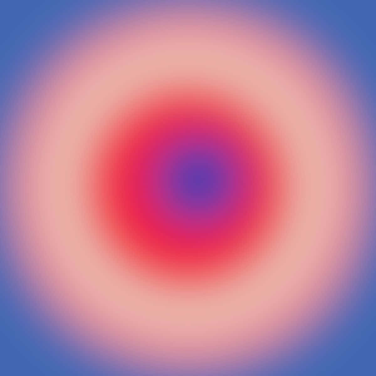 A Pink And Blue Circle With A Blue Background Background