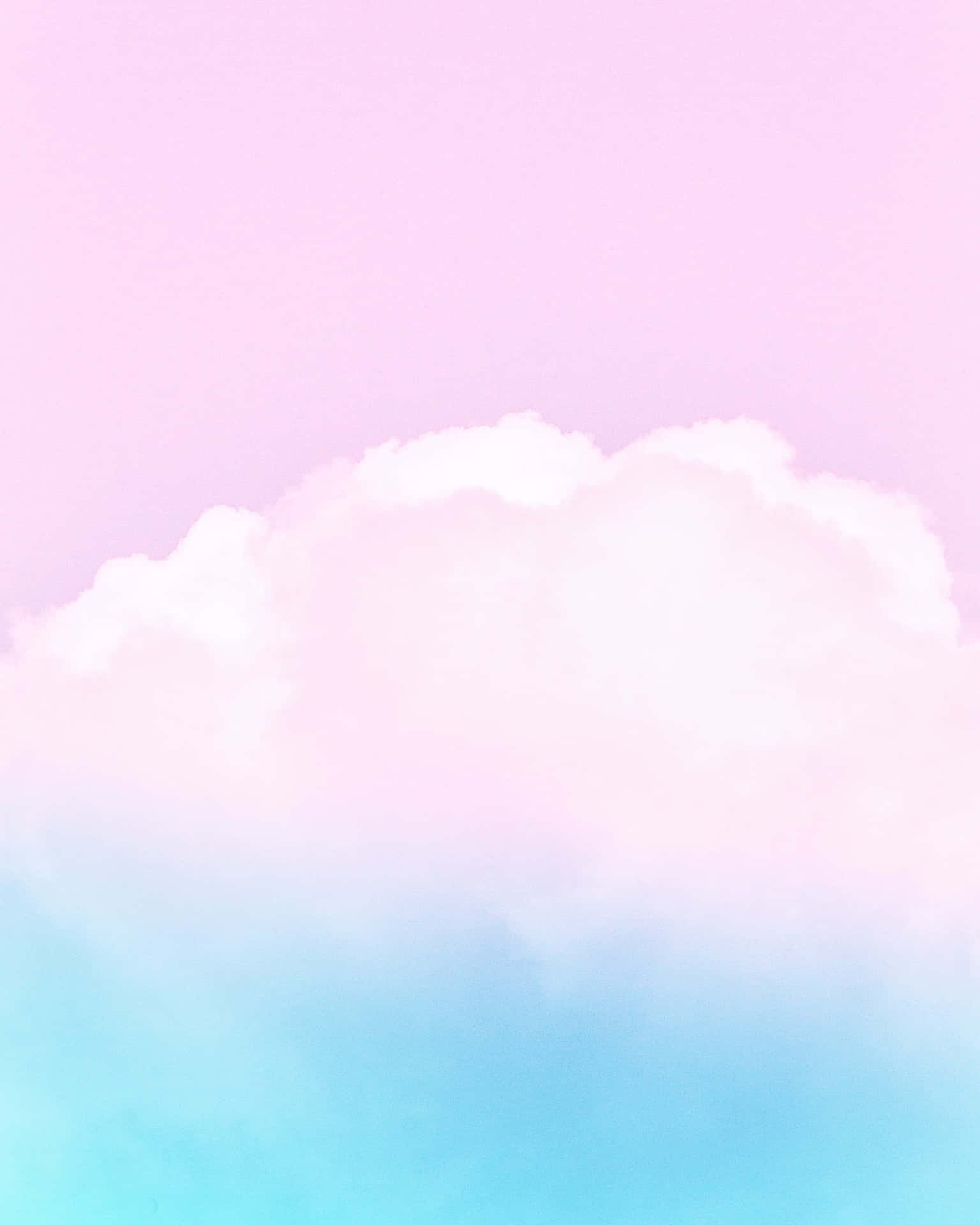 A Pink And Blue Cloud With A Blue Sky Background