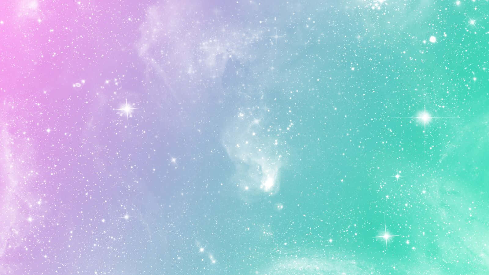 A Pink And Blue Galaxy Wallpaper With Stars Background