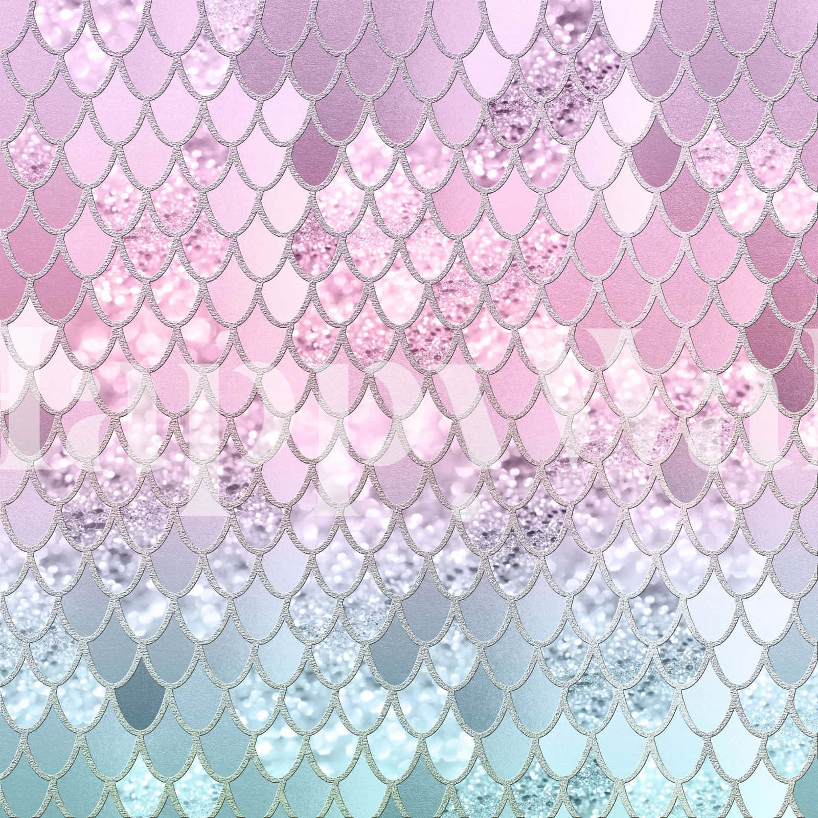 A Pink And Blue Mermaid Scales Background Background