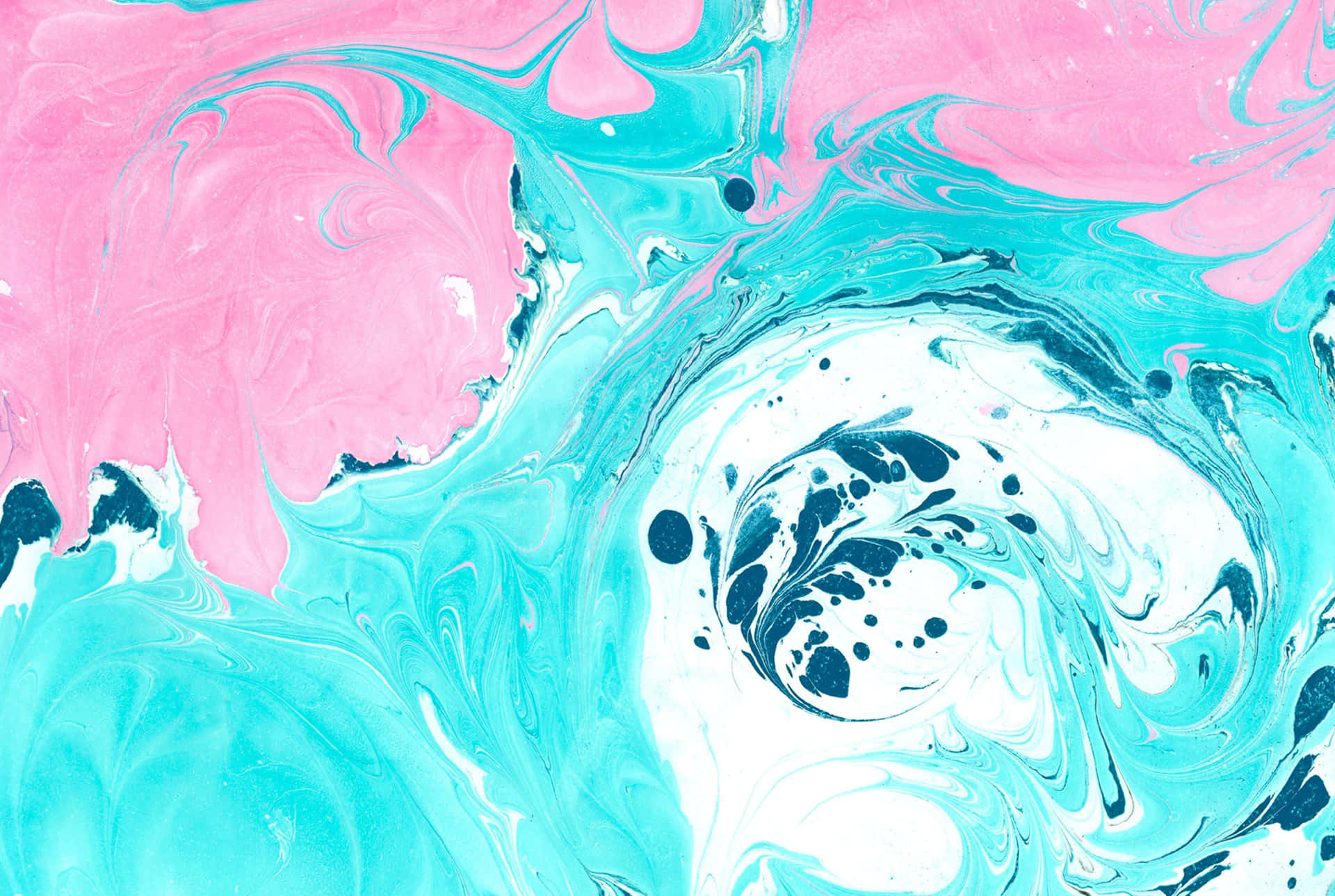 A Pink And Blue Swirled Painting Background