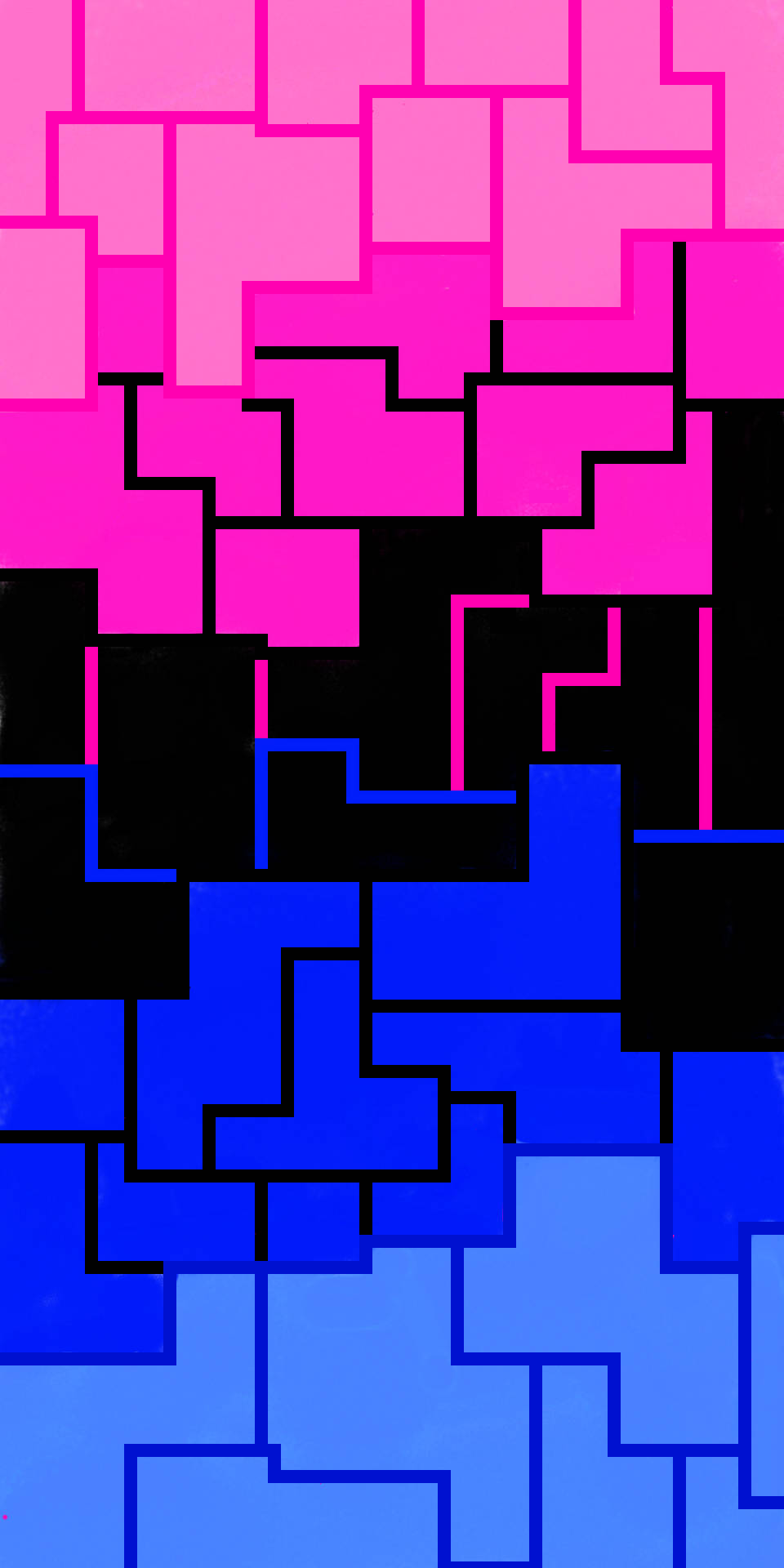 A Pink And Blue Tiled Pattern With A Blue Square Background