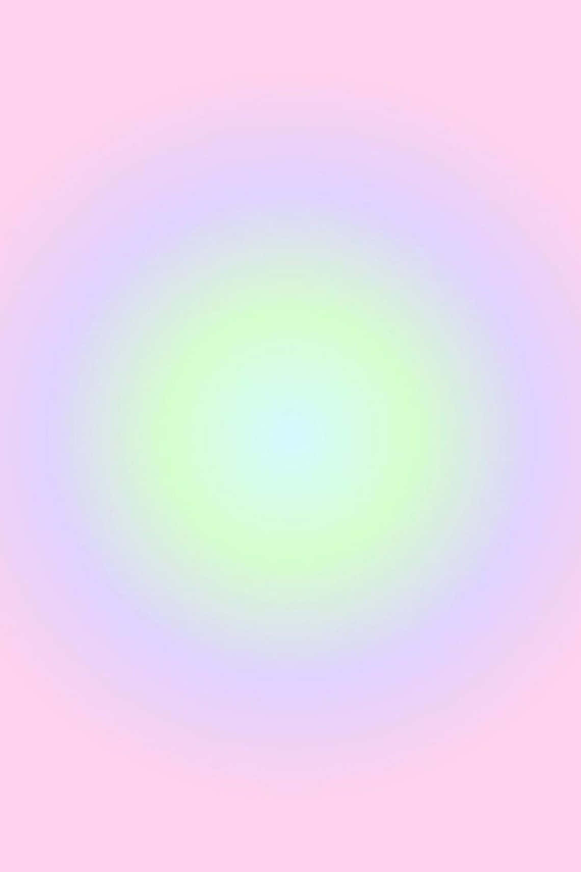 A Pink And Green Background With A Circular Shape