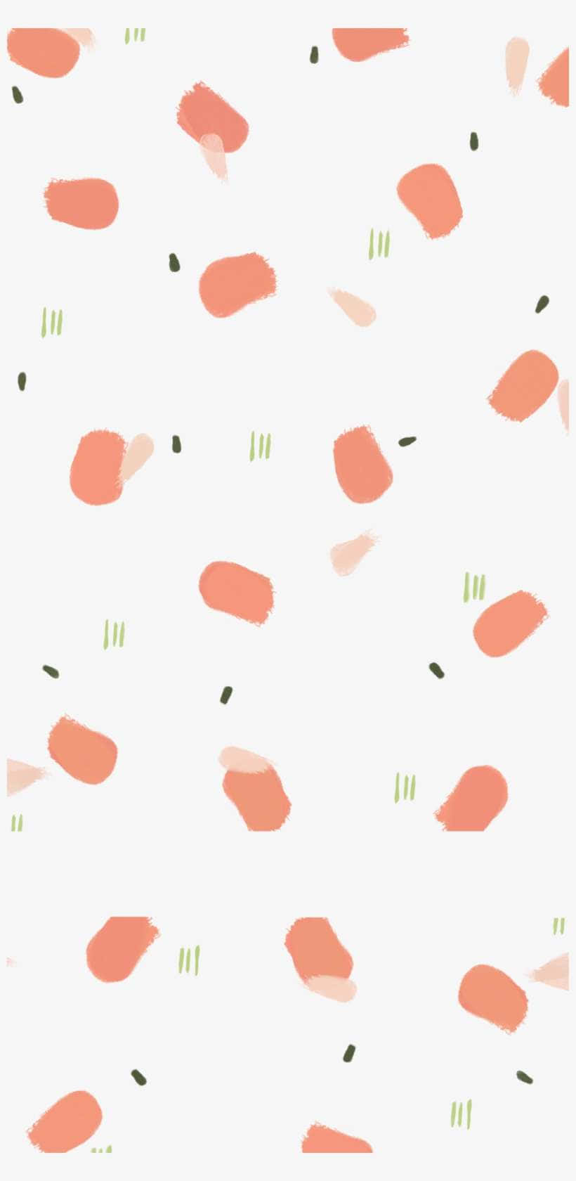 A Pink And Green Pattern With A Flower Background