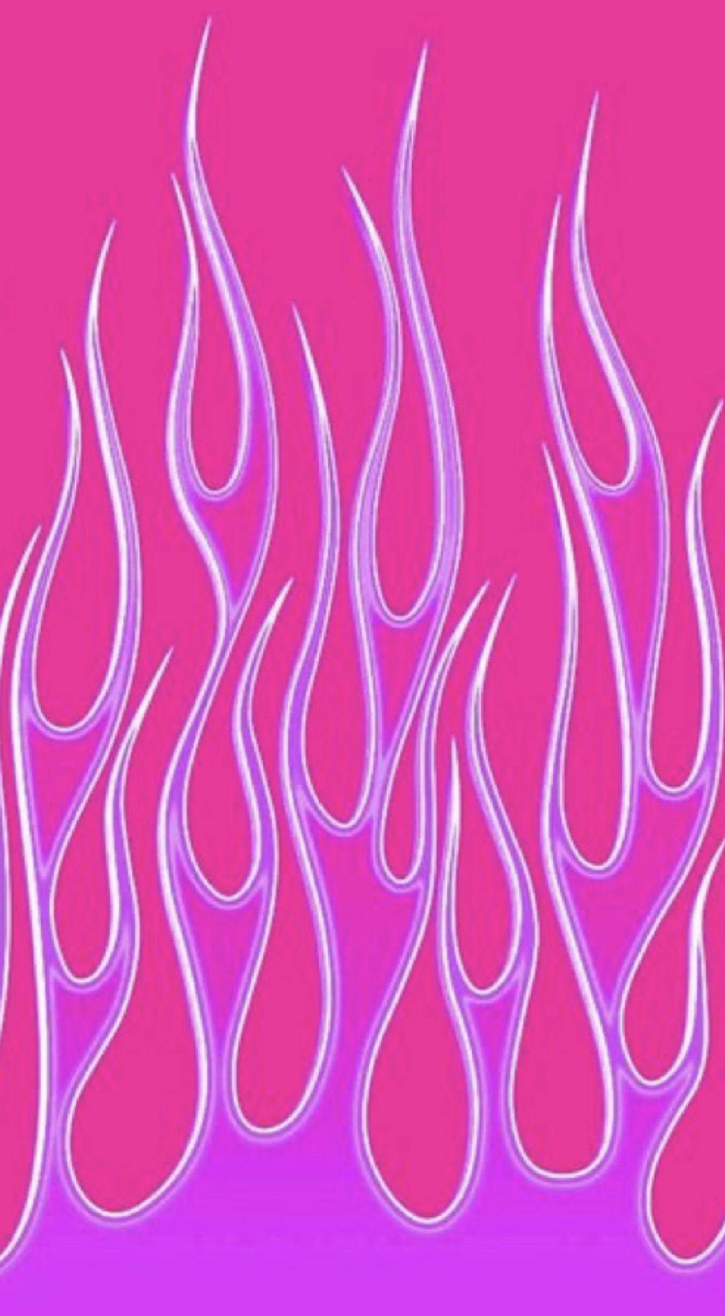 A Pink And Purple Flames On A Pink Background