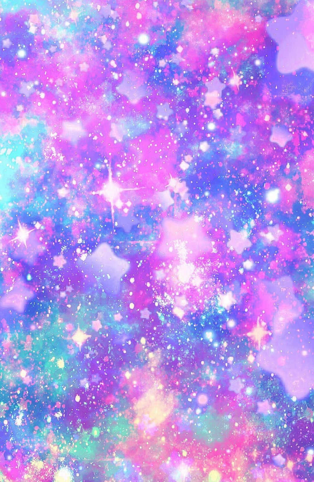 A Pink And Purple Galaxy With Stars And Stars