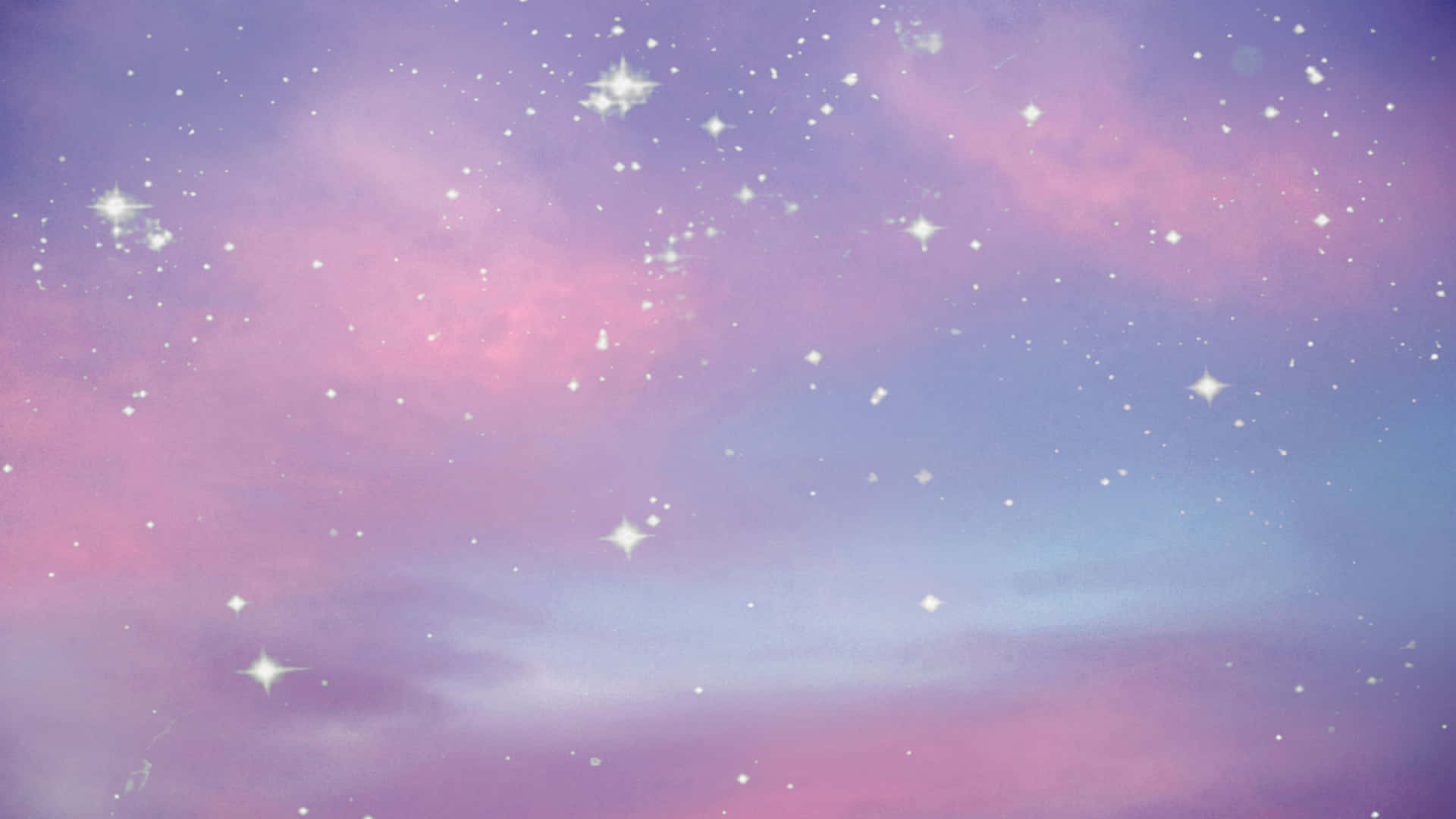A Pink And Purple Sky With Stars And Stars Background