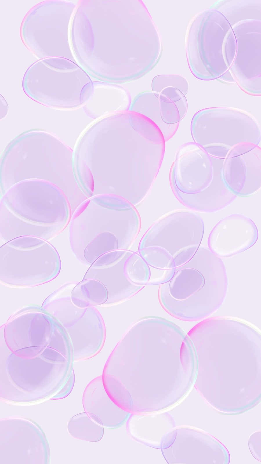 A Pink And White Background With Soap Bubbles Background
