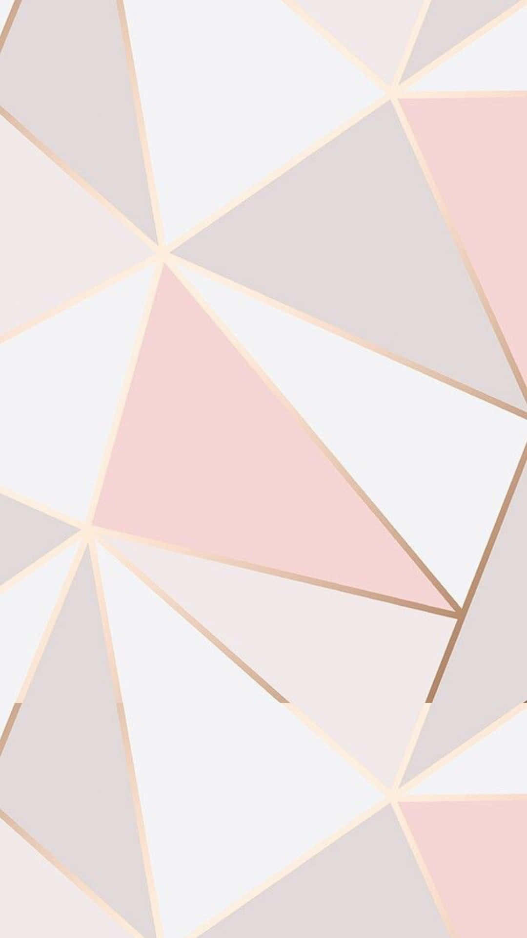 A Pink And White Geometric Wallpaper Background