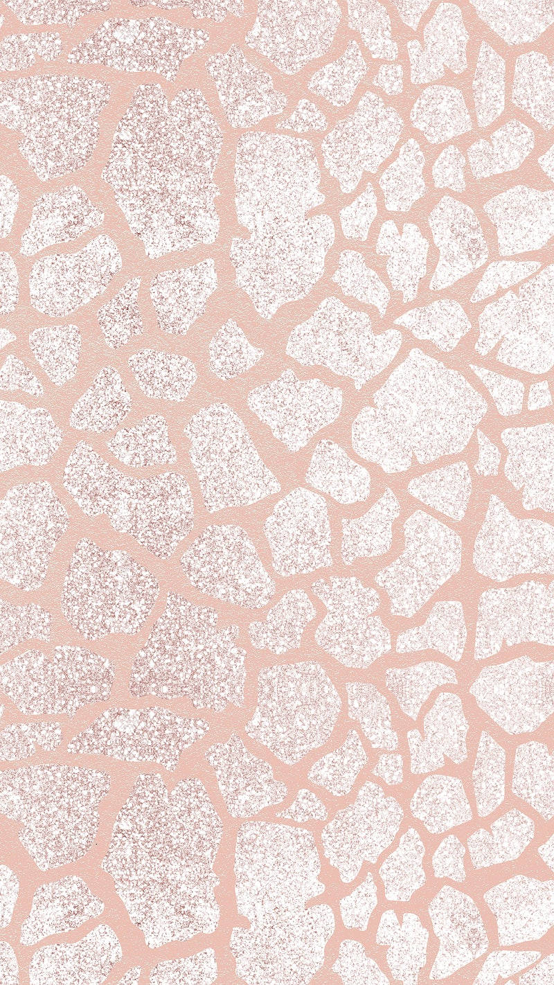 A Pink And White Pattern With Stones Background