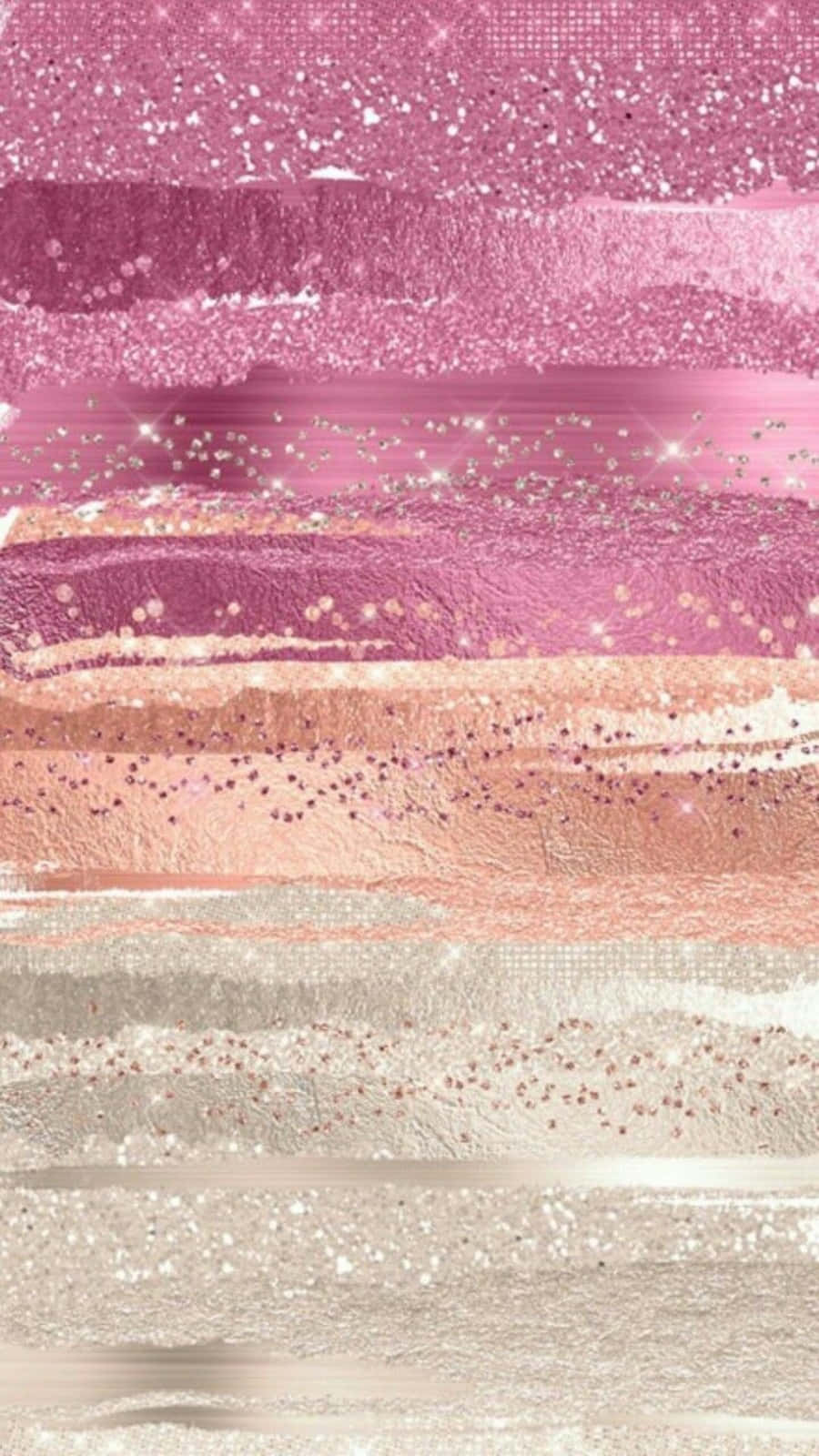 A Pink And White Striped Background With Glitter