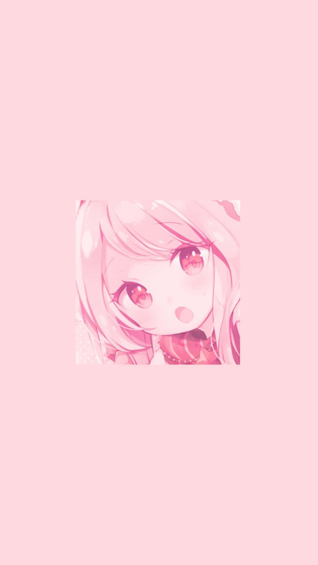 A Pink Anime Girl With Long Hair Background