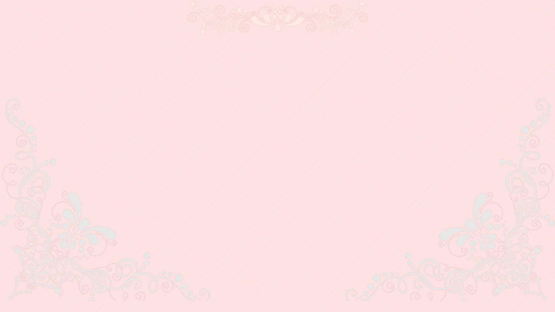 A Pink Background With A Floral Pattern Background