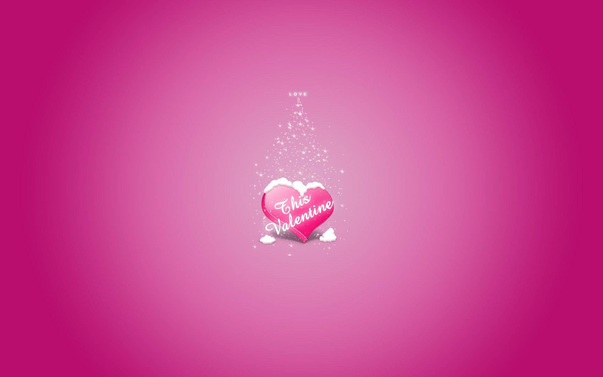 A Pink Background With A Heart On It Background