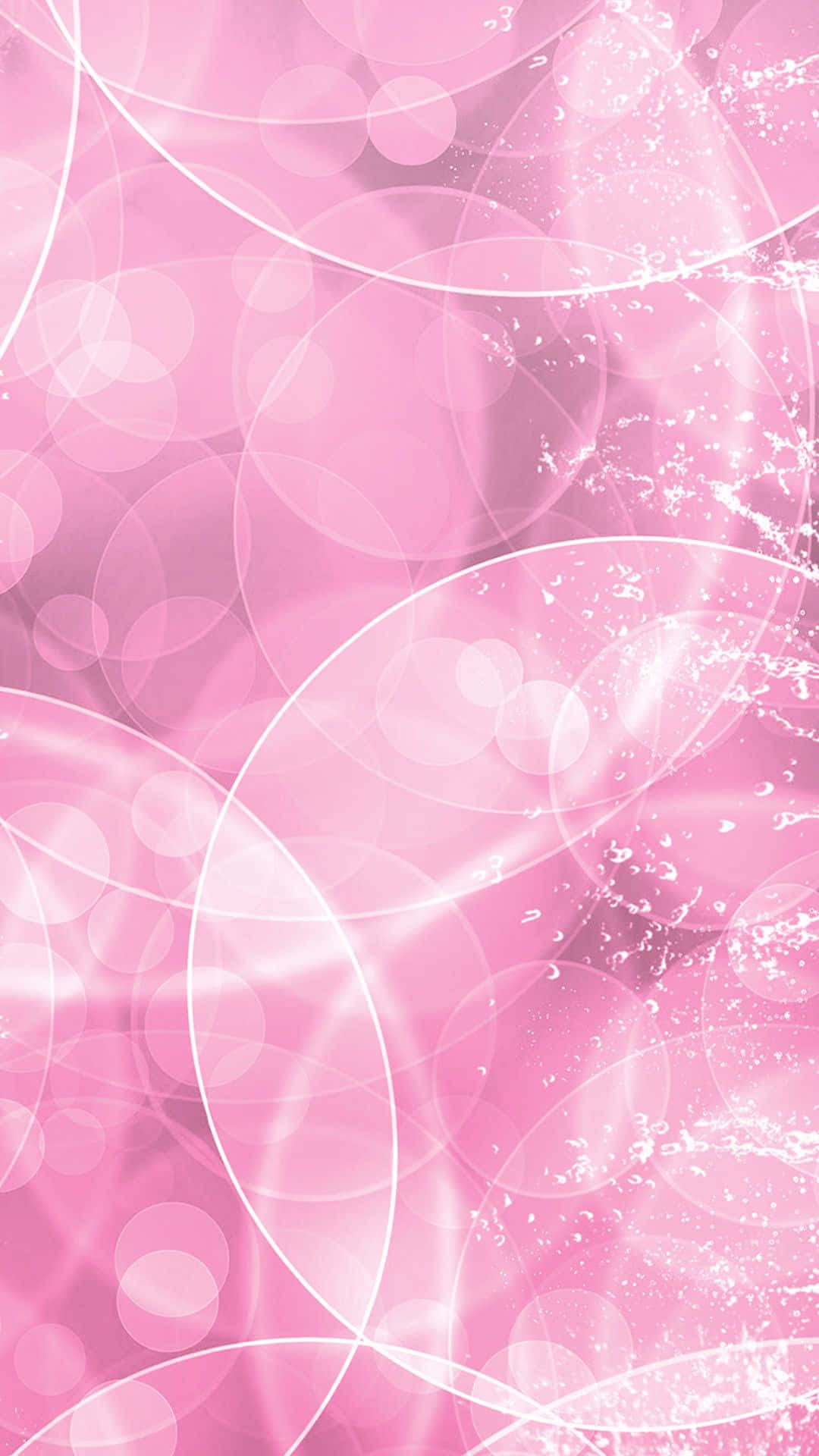 A Pink Background With A White Circle