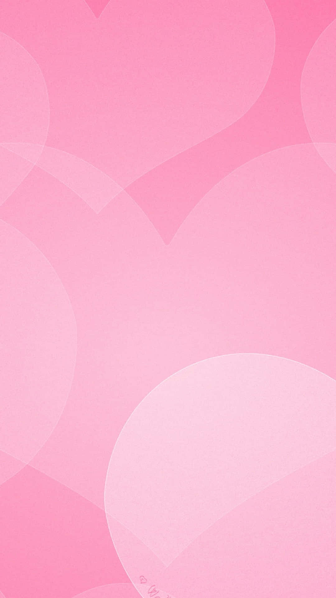 A Pink Background With Hearts