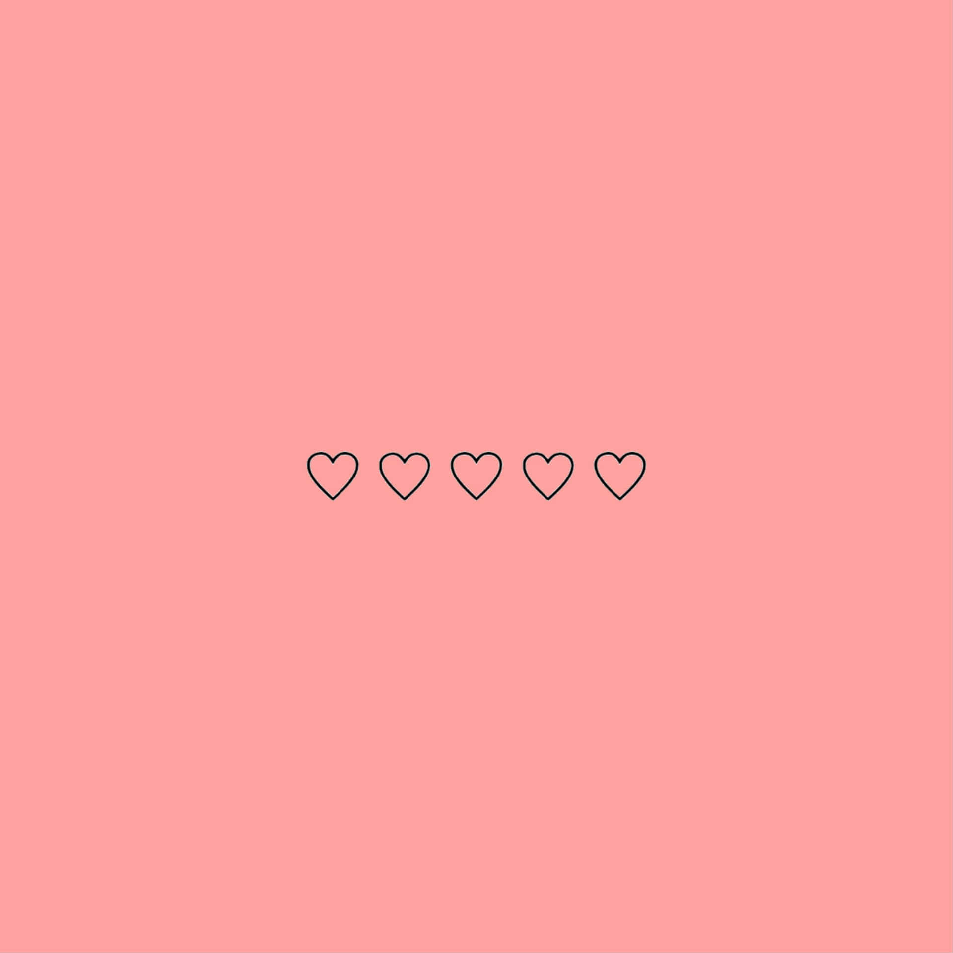 A Pink Background With Hearts On It Background