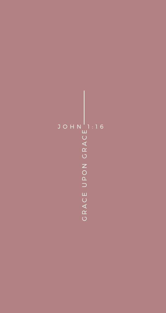 A Pink Background With The Words Christianity Background