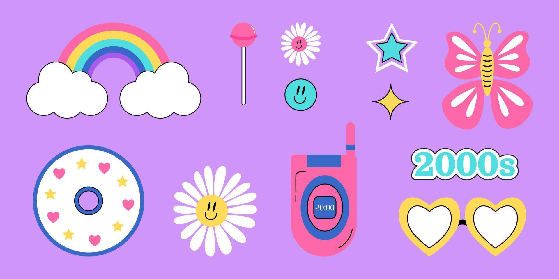 A Pink Background With Various Items On It Background