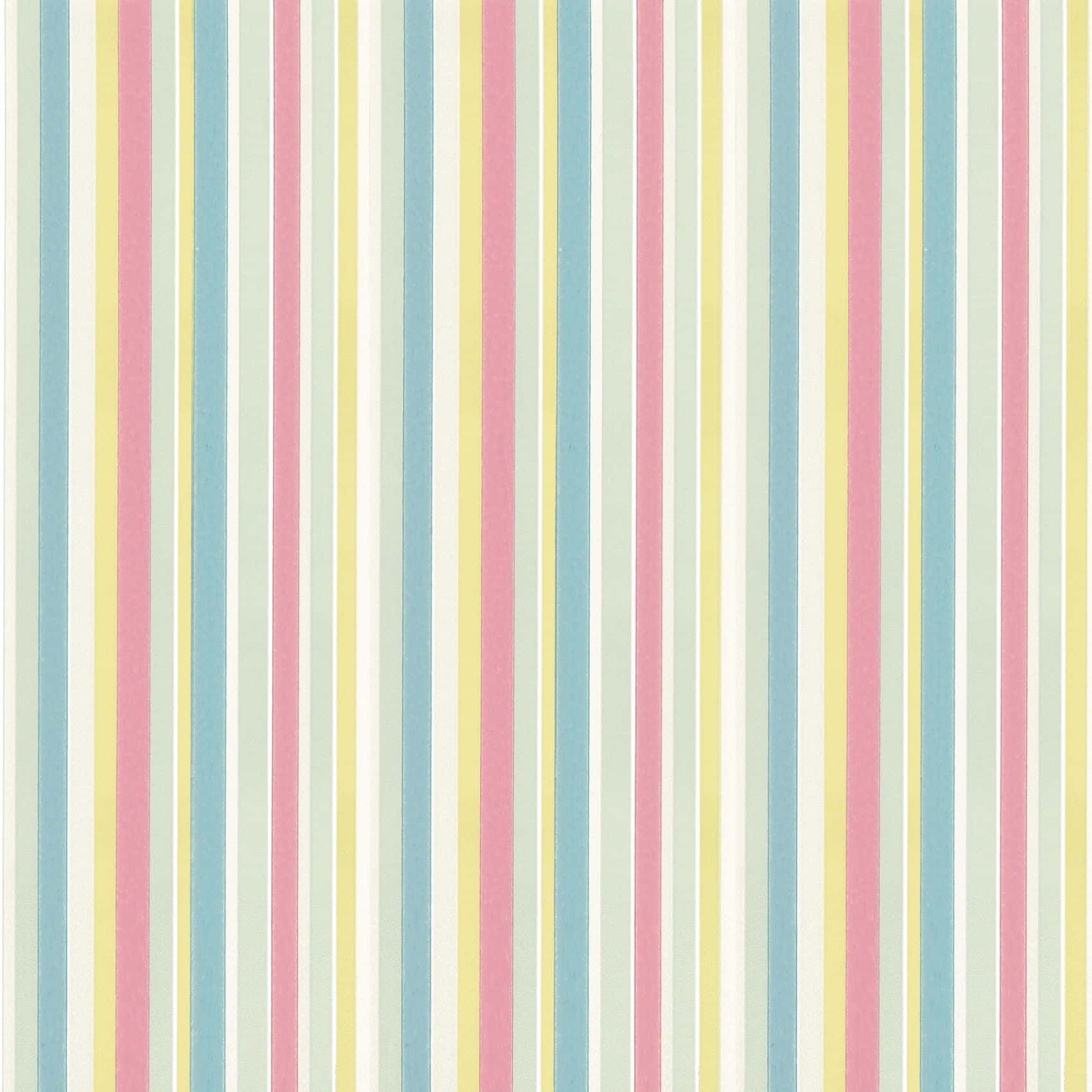 A Pink, Blue And Yellow Striped Wallpaper Background