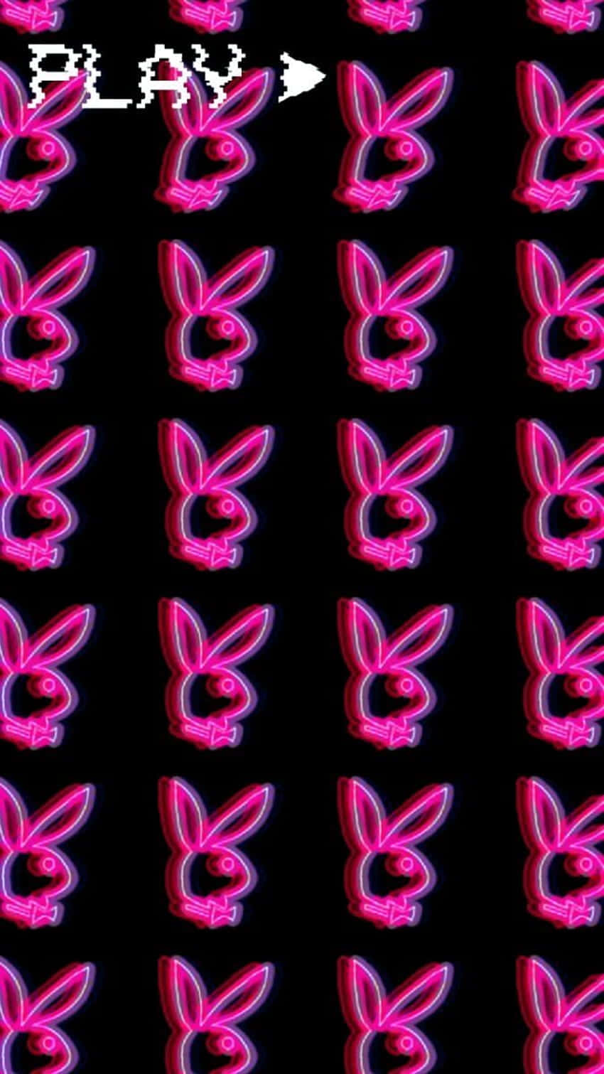 A Pink Bunny With A Pink Hat On A Black Background Background