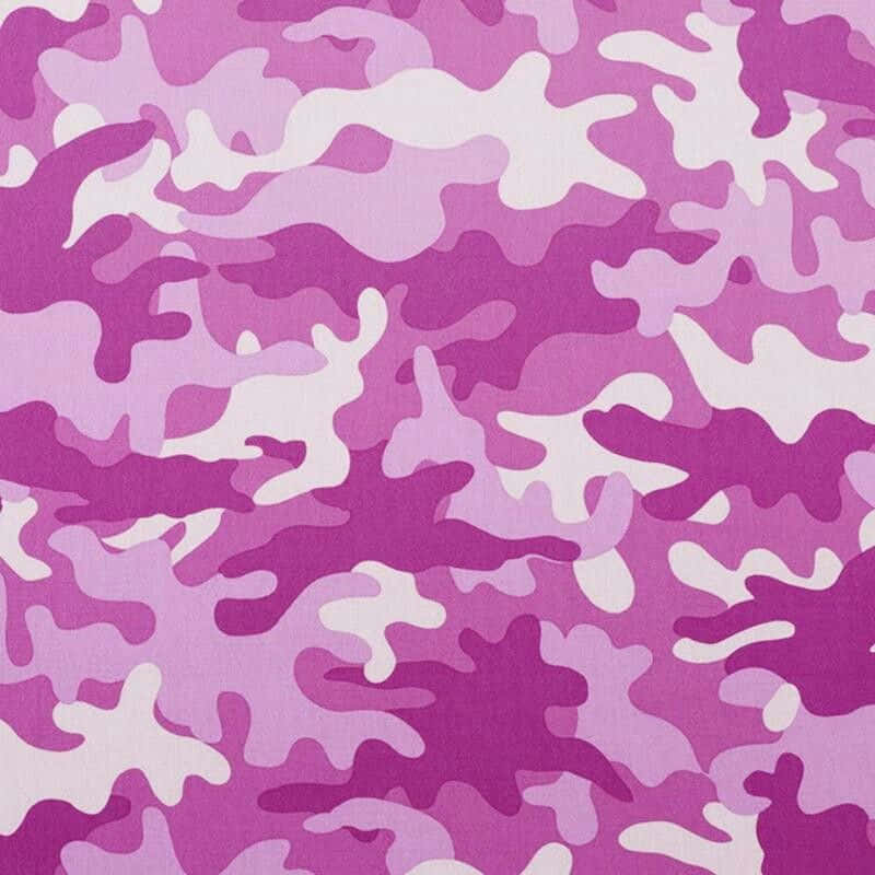 A Pink Camouflage Fabric With White And Pink Designs