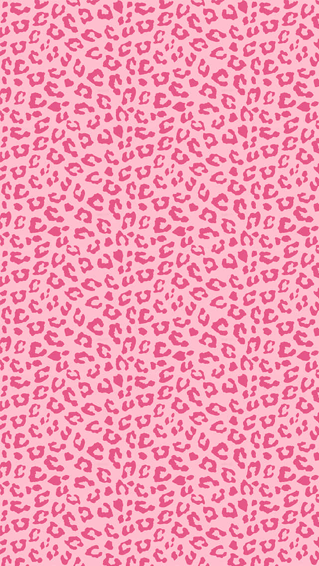 A Pink Leopard Print Pattern Background