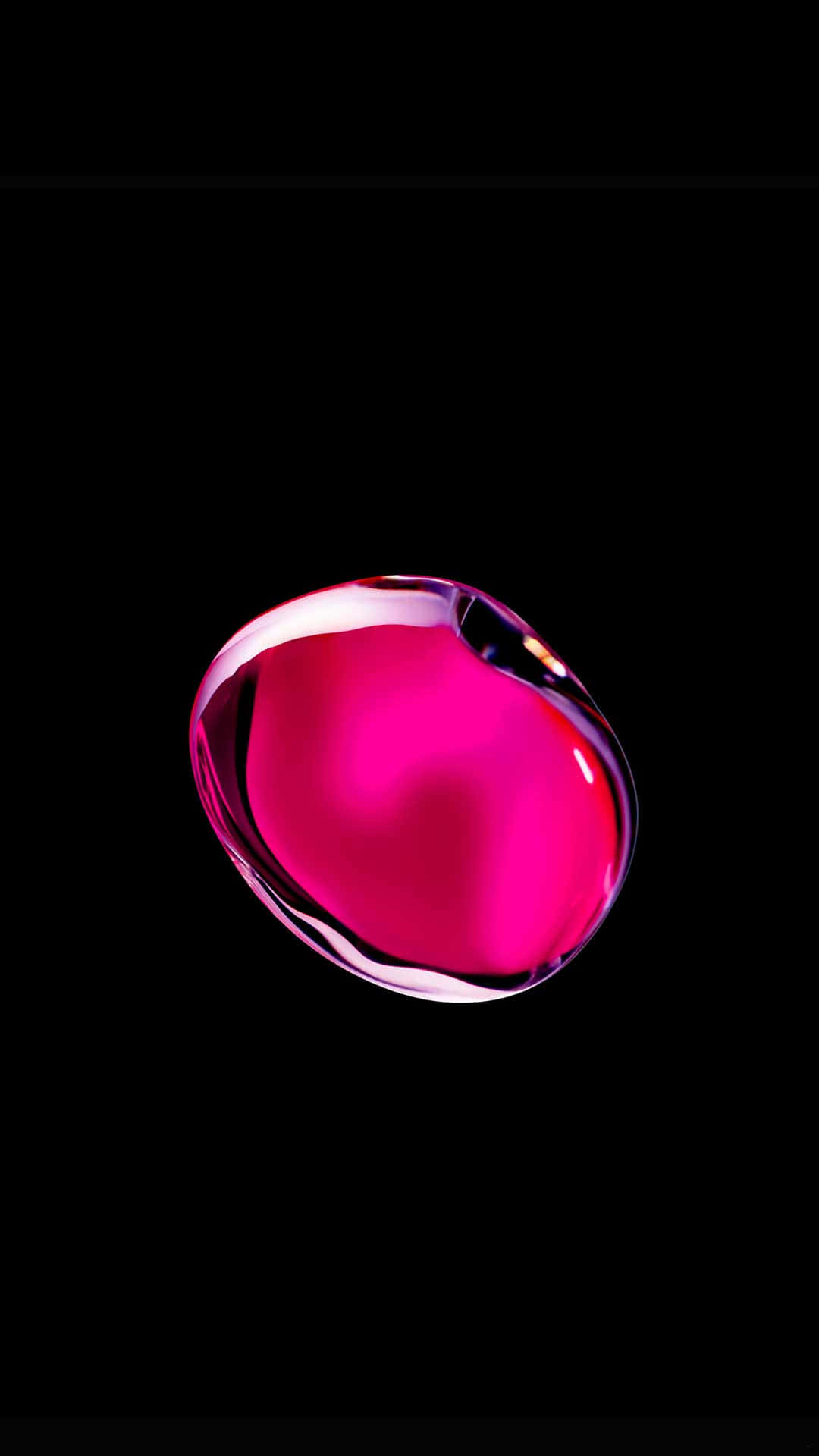 A Pink Liquid On A Black Background Background