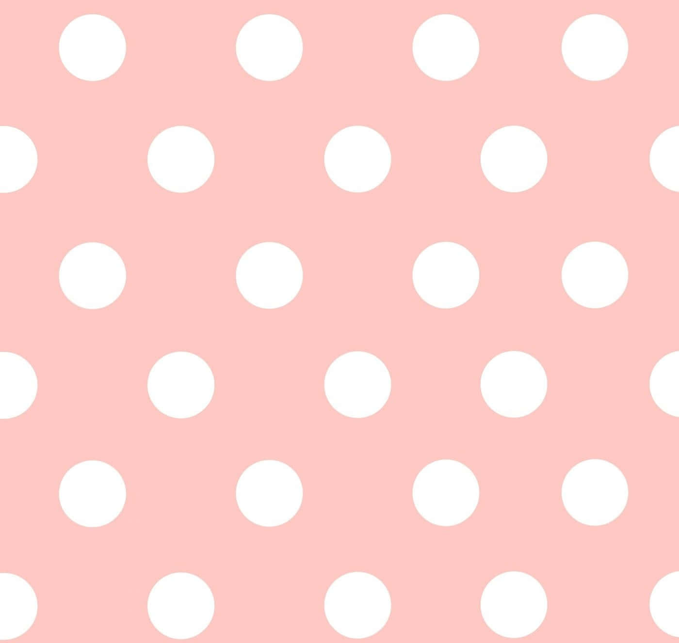 A Pink Polka Dot Pattern With White Dots Background