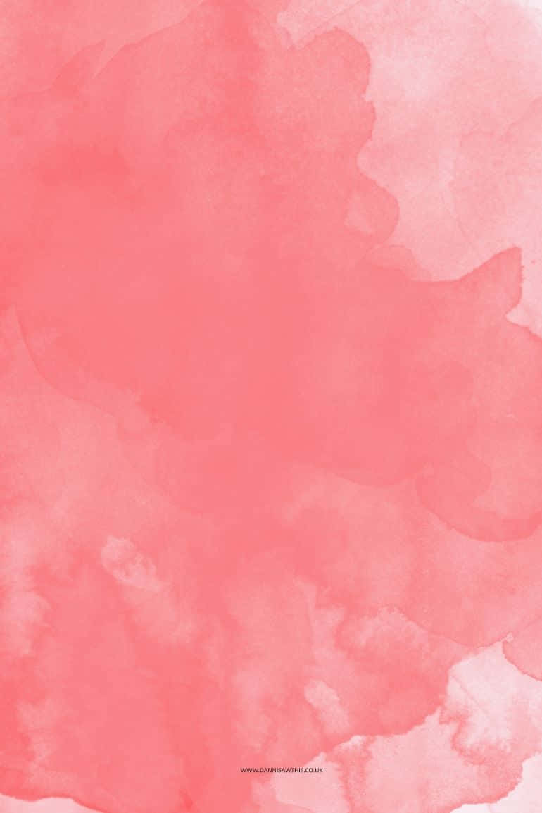 A Pink Watercolor Background With A Pink Splatter Background