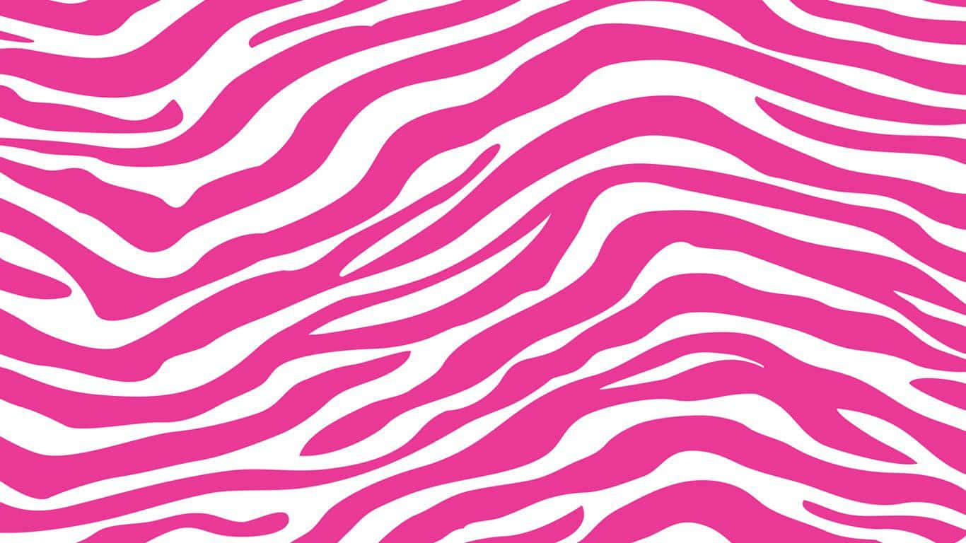 A Pink Zebra Print Fabric Background