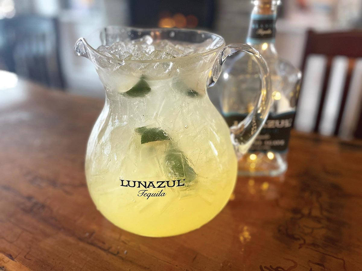 A Pitcher Of Lunazul Tequila Margarita Background