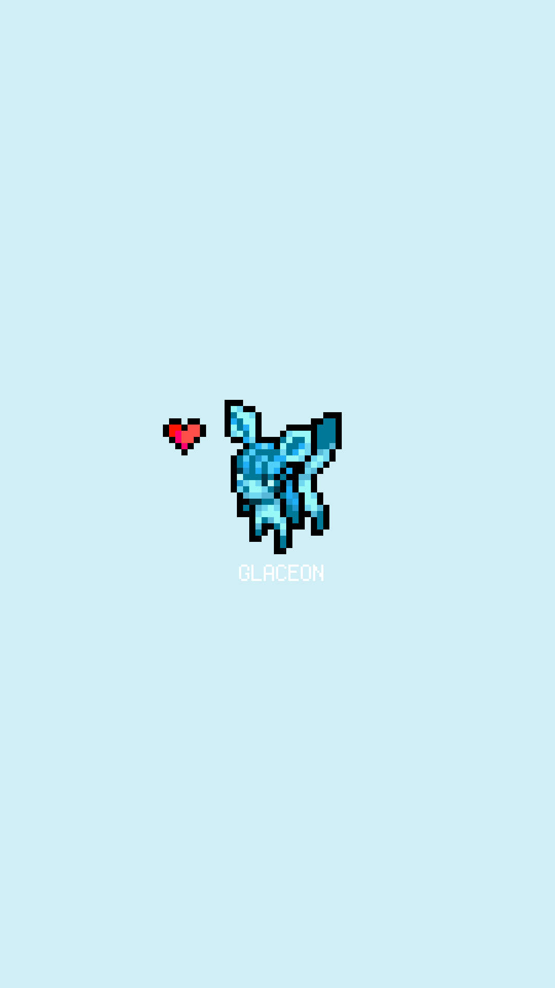 A Pixel Art Glaceon! Background