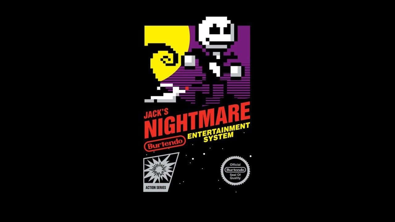 A Pixelated Image Of A Skeleton With A Hat Background