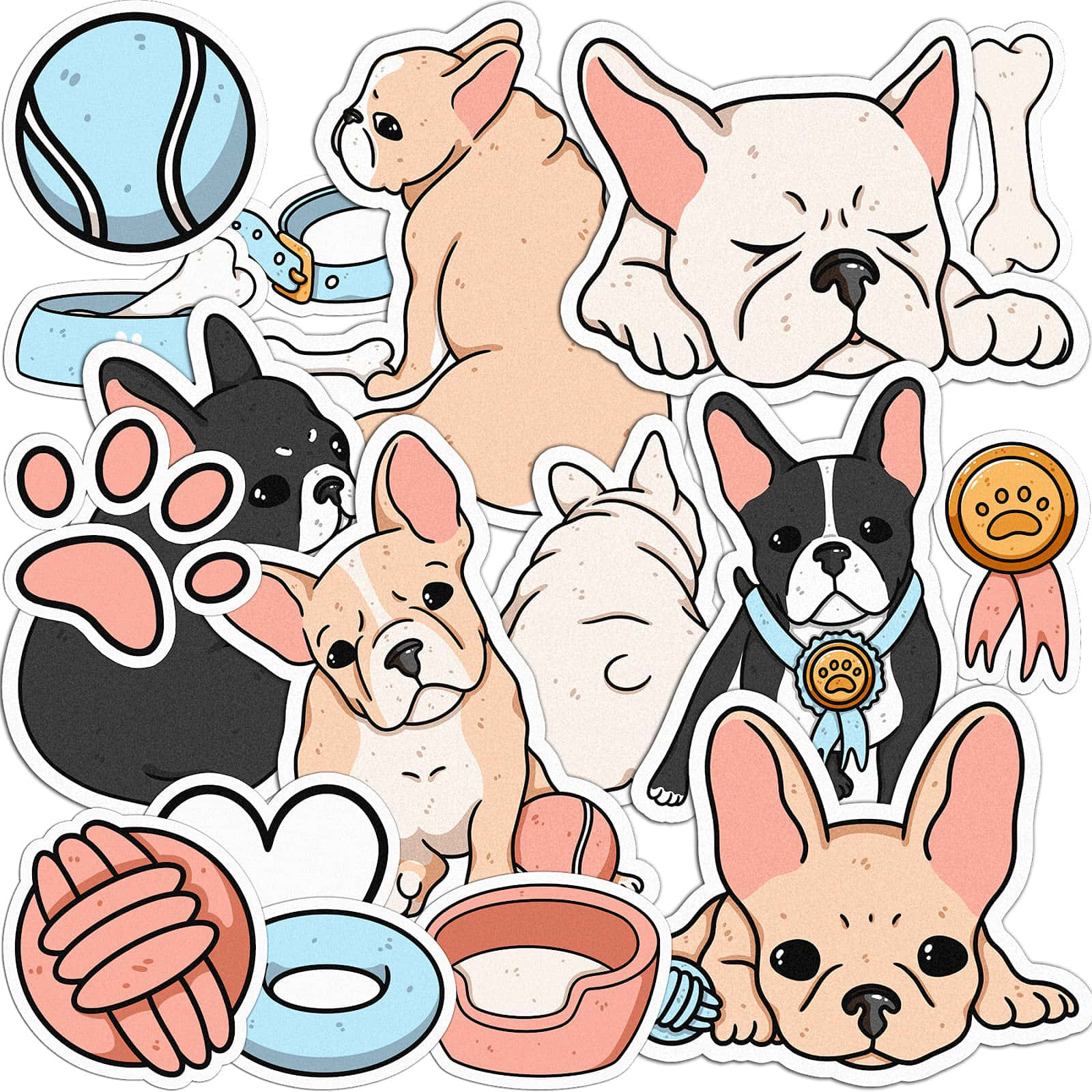 A Playful And Smiling Cartoon Dog Background