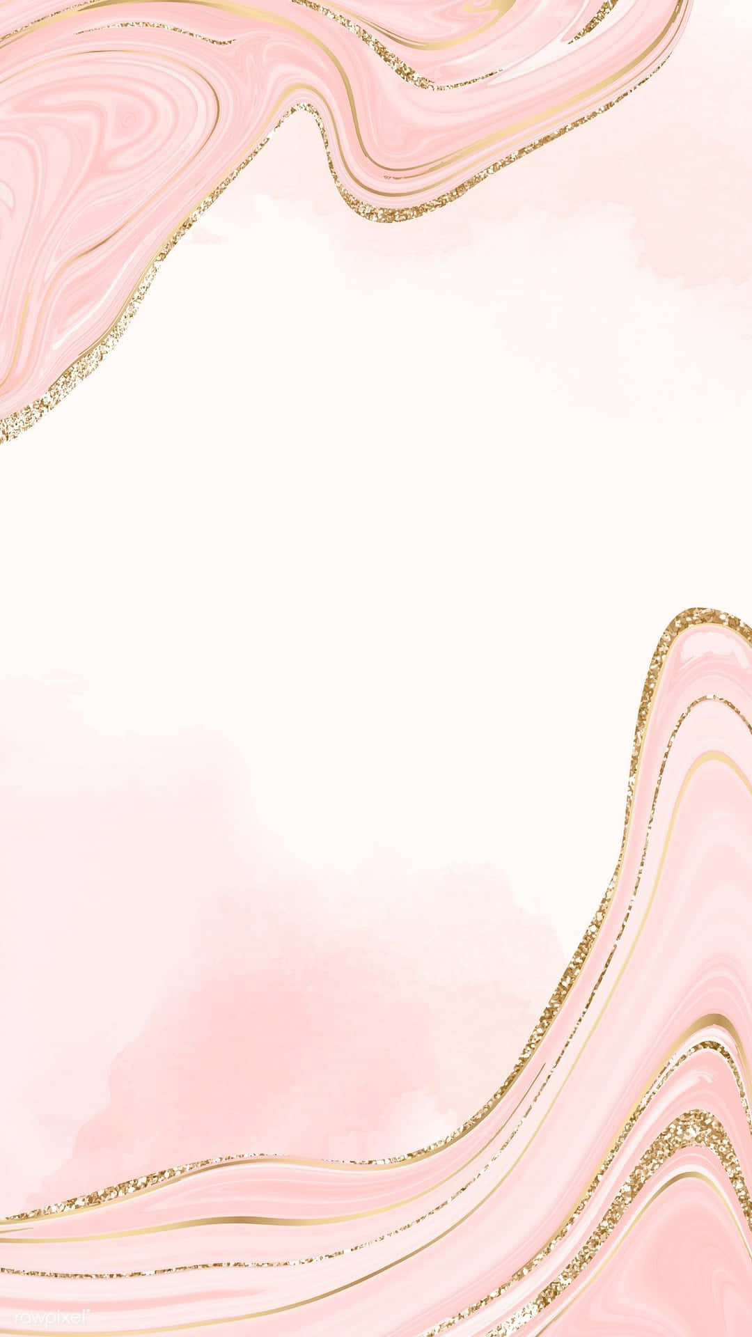 A Pleasing Combination Of Light Pink And Gold Background