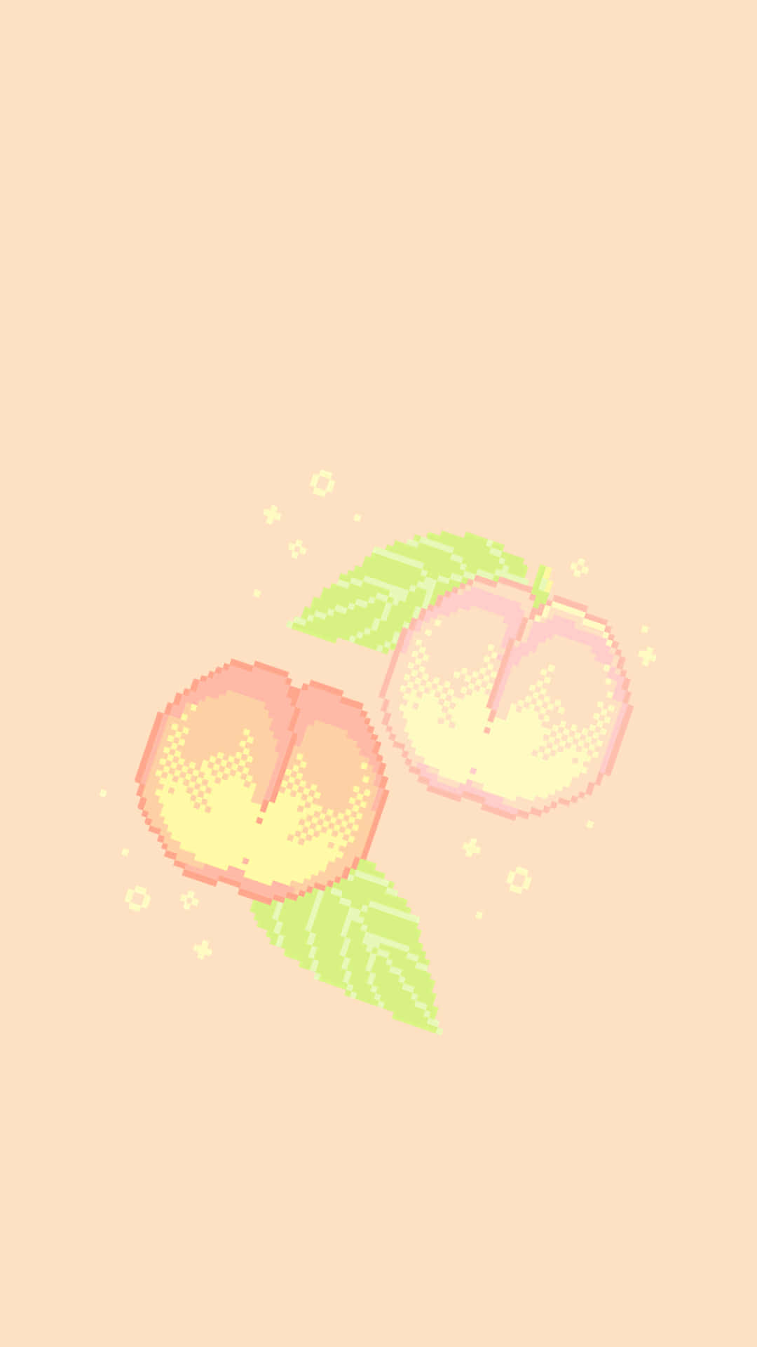 A Plump, Juicy Peach With A Sweet Pink Blush Background