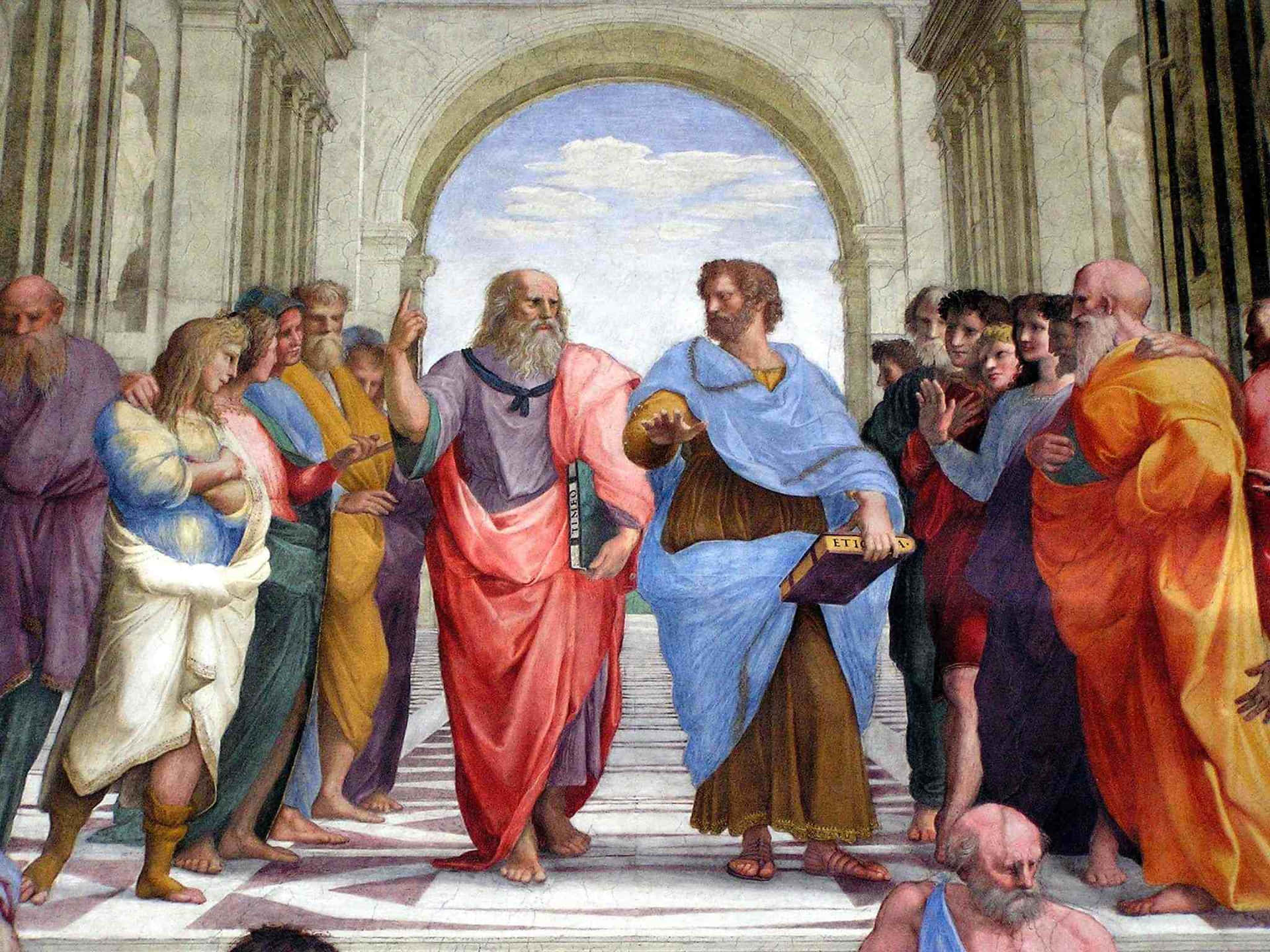 A Portrait Of Aristotle, The Ancient Philosopher Background