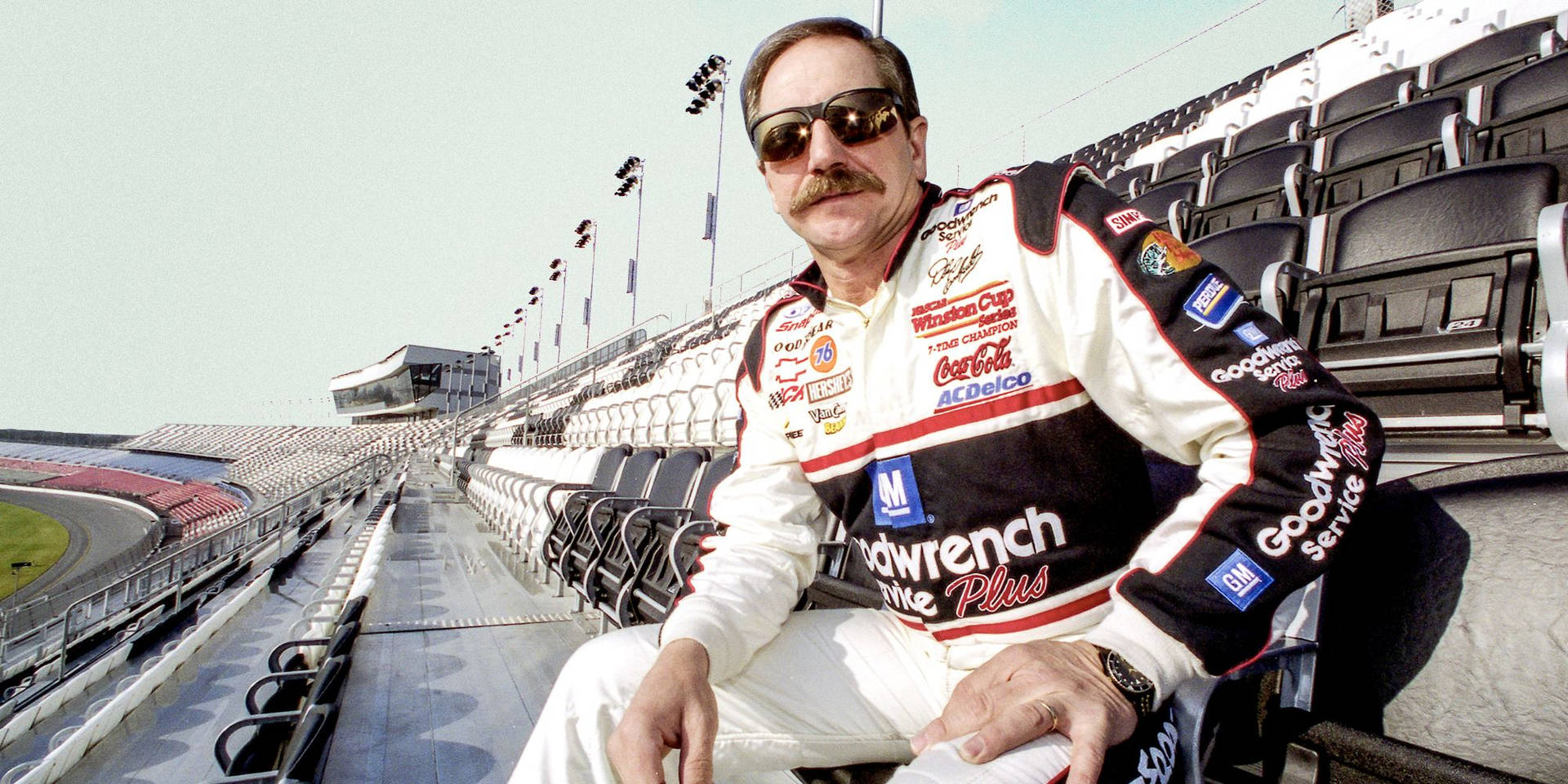 A Portrait Of Legendary Nascar Stock Car Driver Dale Earnhardt.