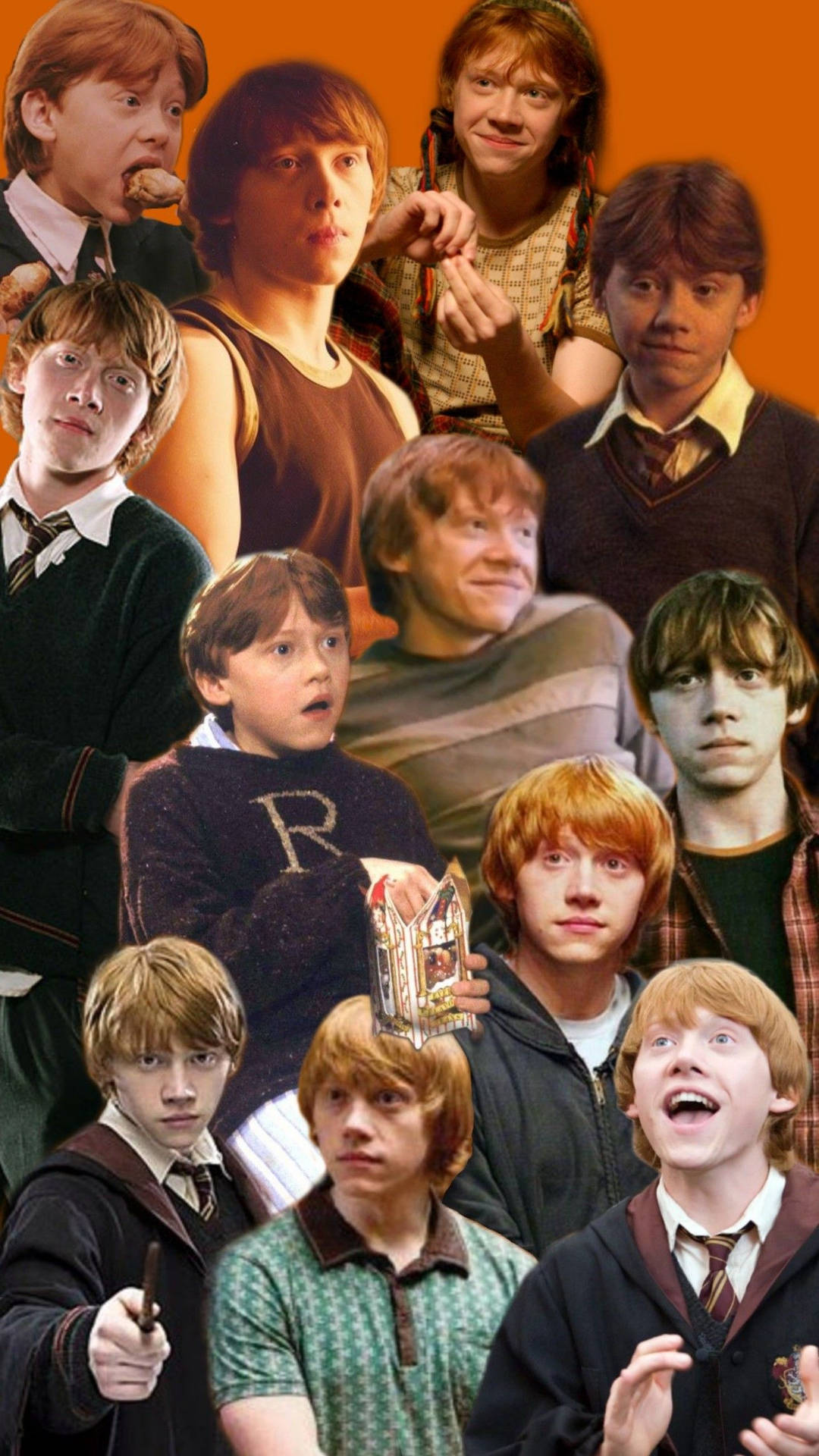 A Portrait Of Ron Weasley, The Loyal Friend And Loyal Gryffindor From The Harry Potter Series