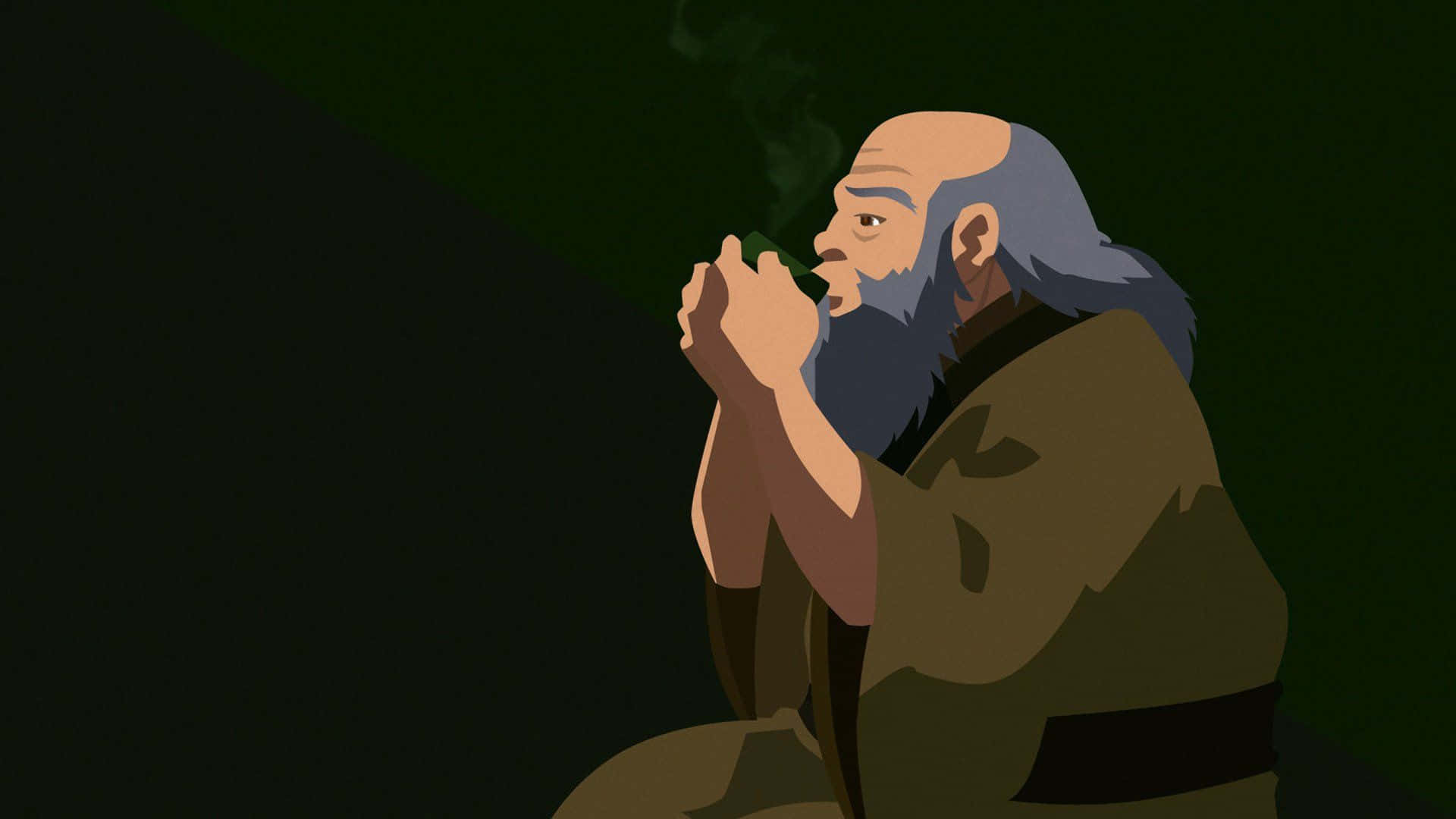A Portrait Of Uncle Iroh - A Wise And Strong Leader From The Earth Kingdom Background