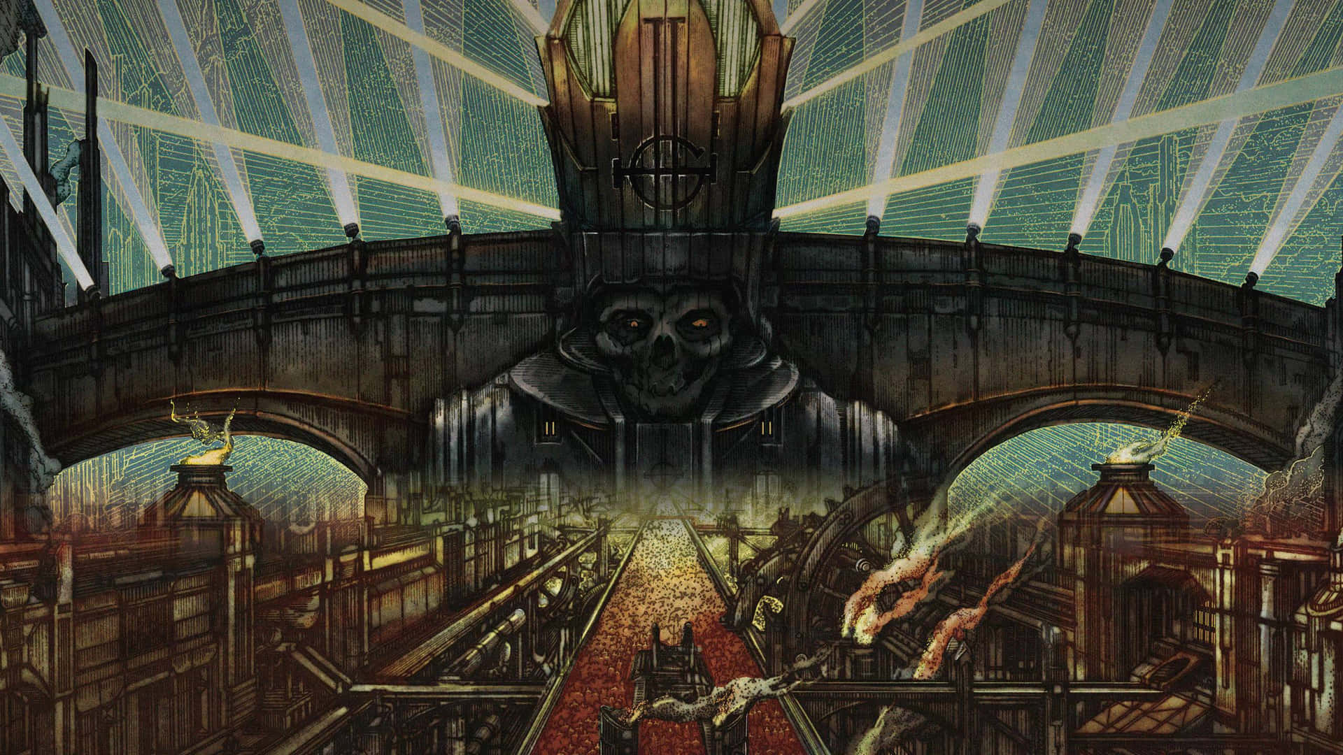 A Poster For The Band Satan Background