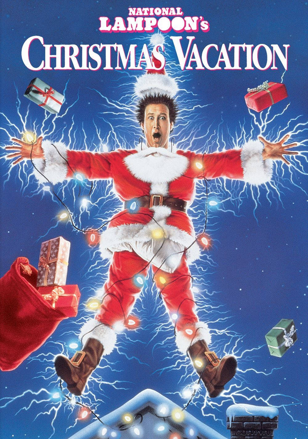 A Poster For The Movie Christmas Vacation Background