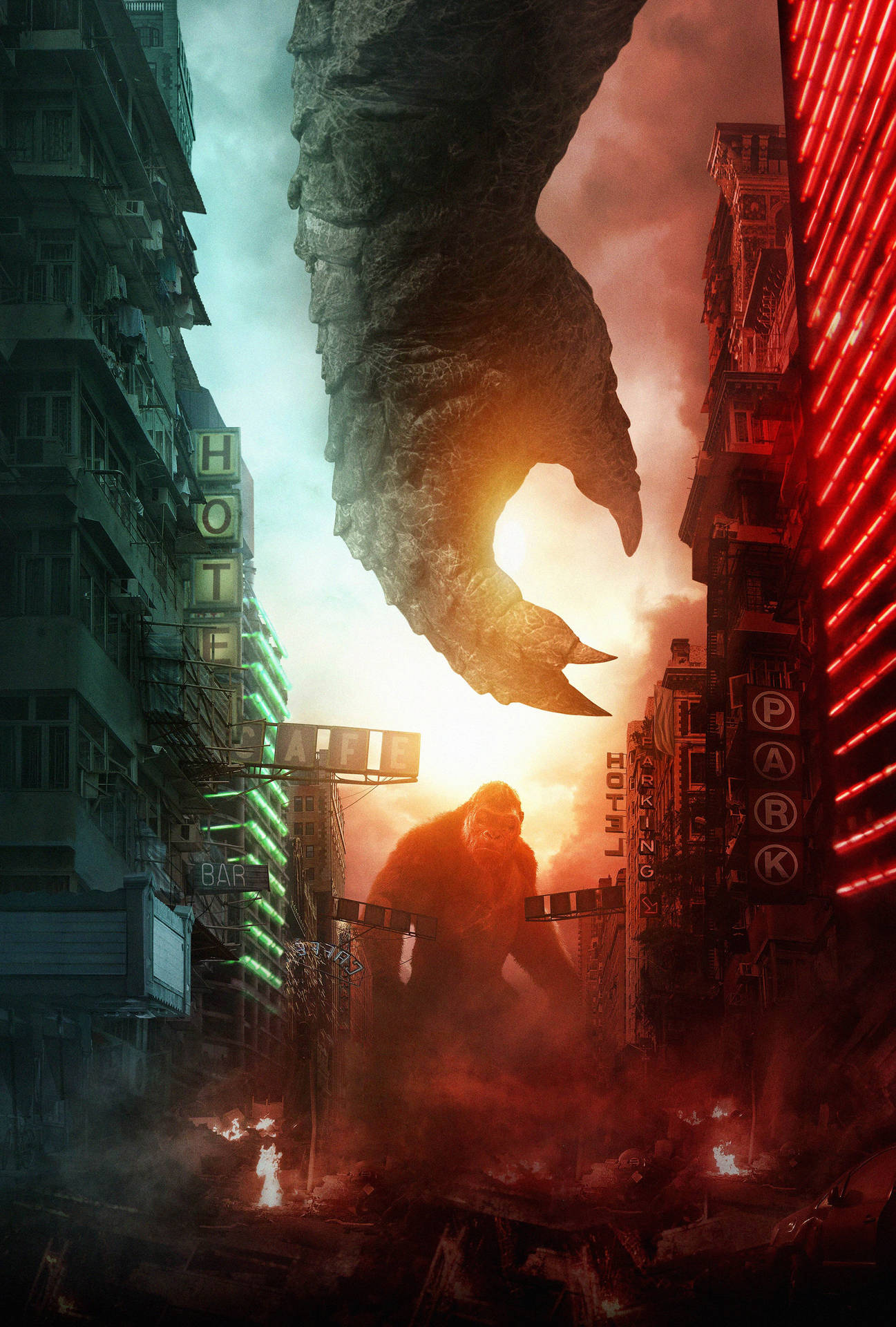 A Poster For The Movie King Kong Background