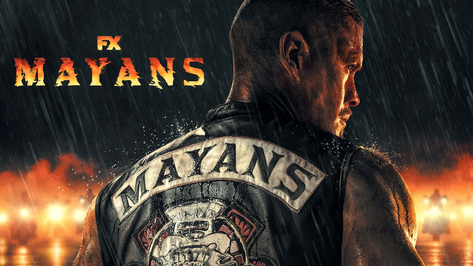 A Poster For The Movie Mayans Background