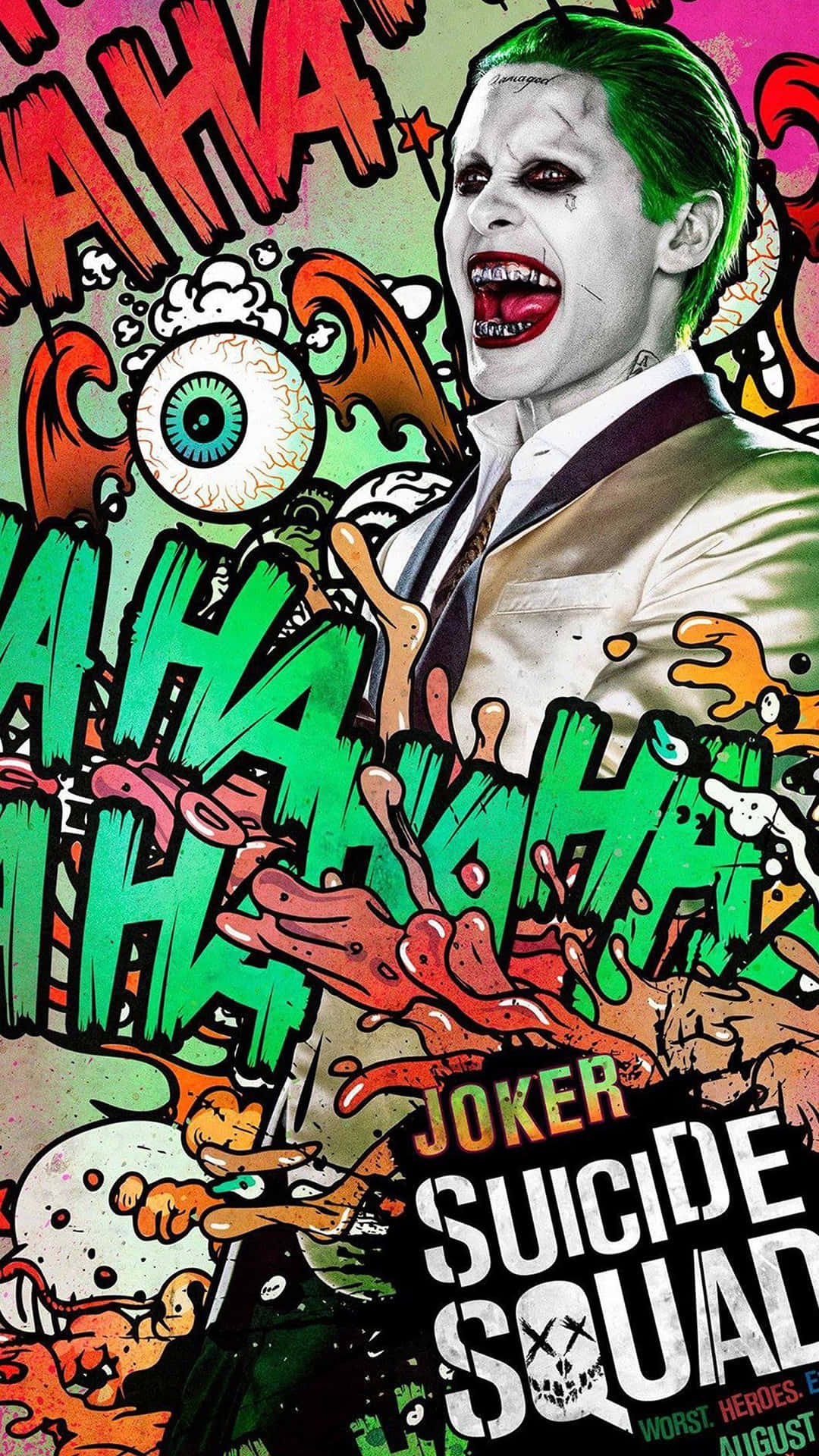 A Poster For The Movie Suicide Squad Background