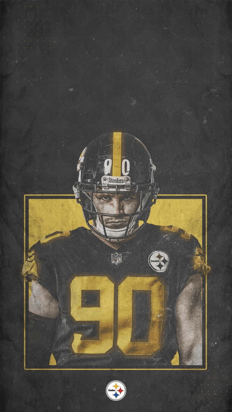 A Poster Of A Pittsburgh Steelers Player Background