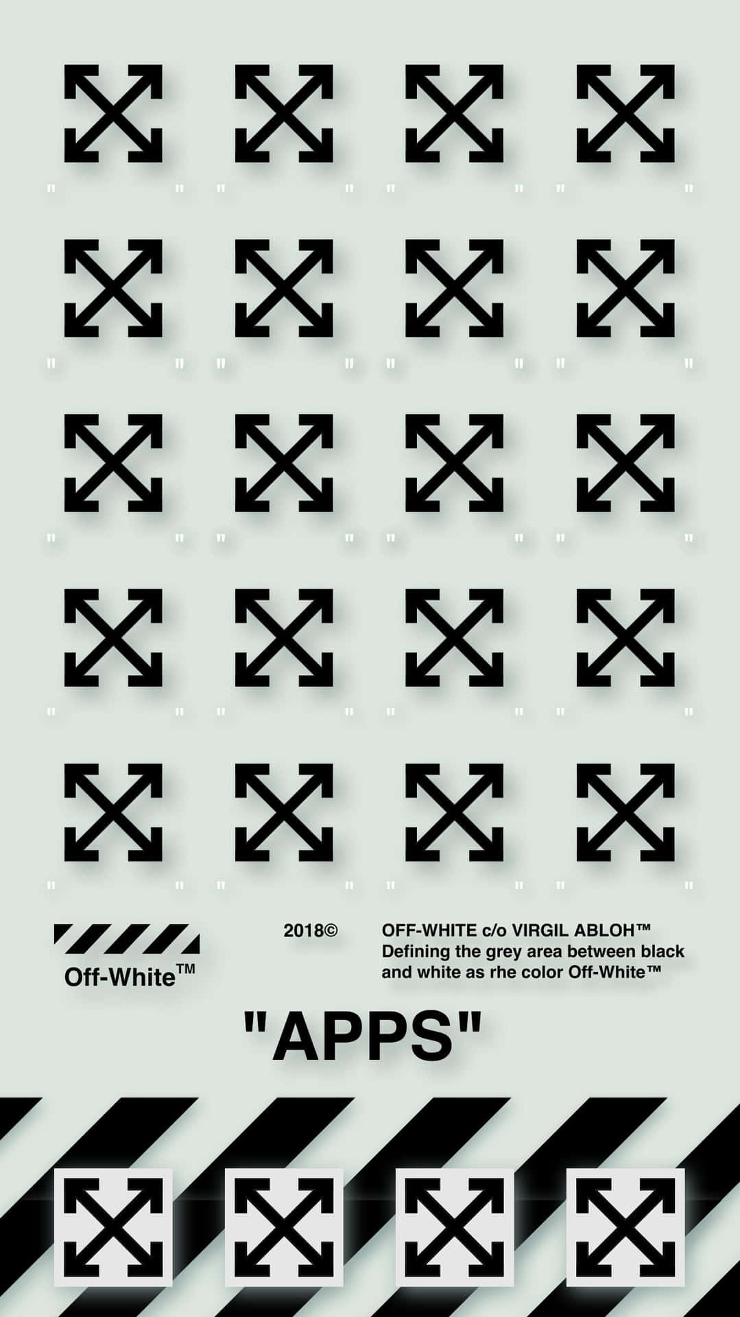 A Poster With A Black And White Design Of Arrows