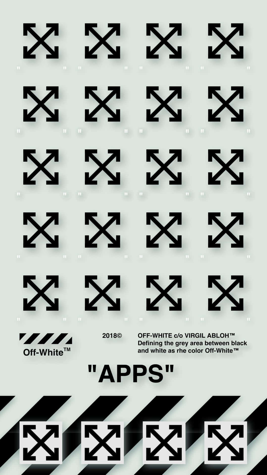 A Poster With A Black And White Design Of Arrows Background