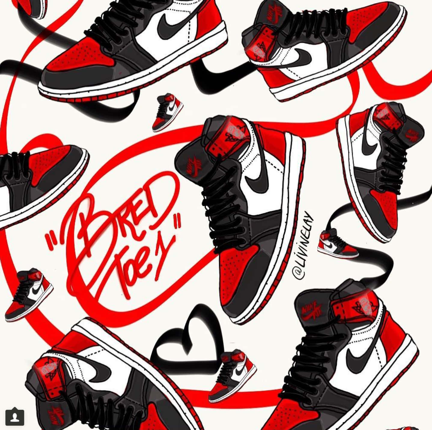 A Poster With A Lot Of Sneakers On It Background